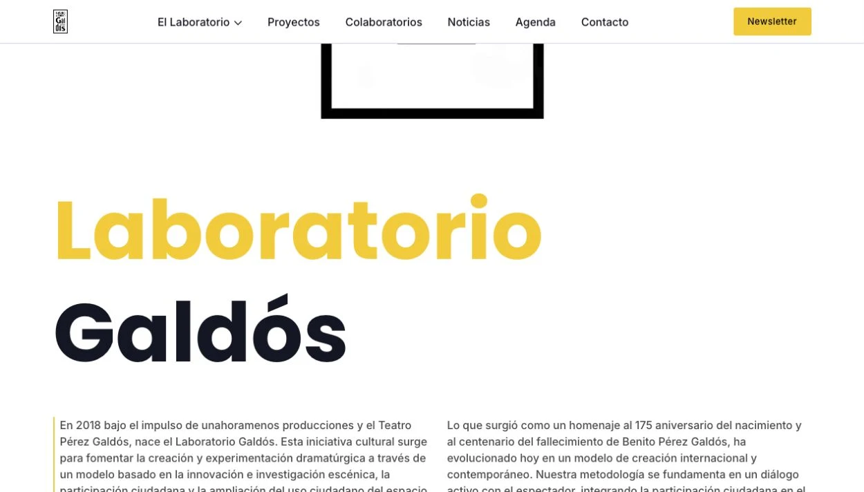 Vista de Laboratorio Galdós